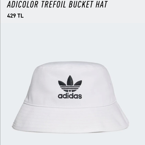 Adidas originals white trefoil bucket hat cap - Picture 4 of 10